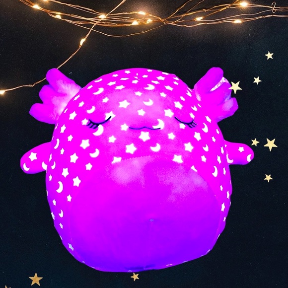 CRESSIDA 14โ GLOW IN THE DARK AXOLOTL HTF SQUISHMALLOW NWT - Picture 5 of 10
